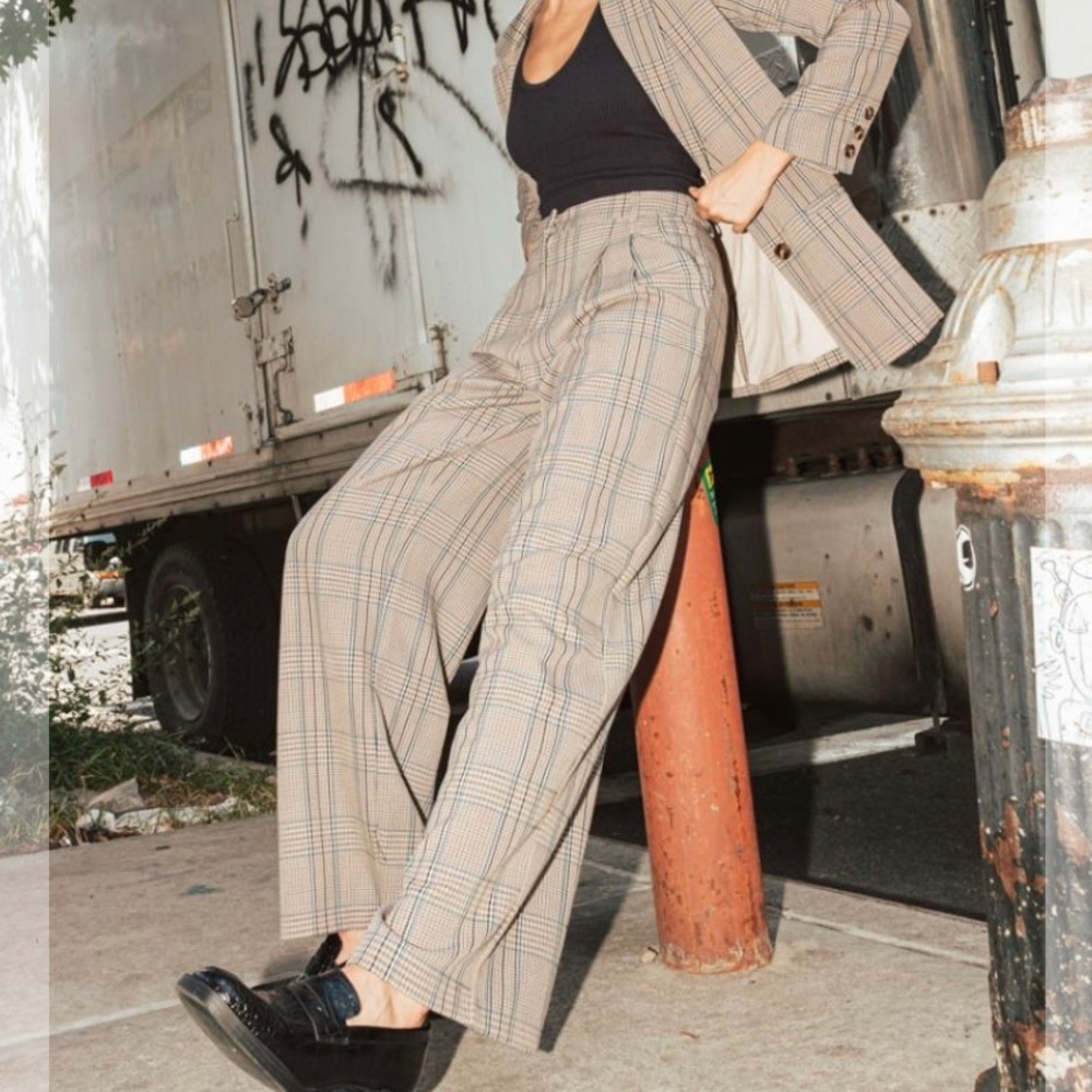 Lucy Paris Sherlock Plaid Pants Small